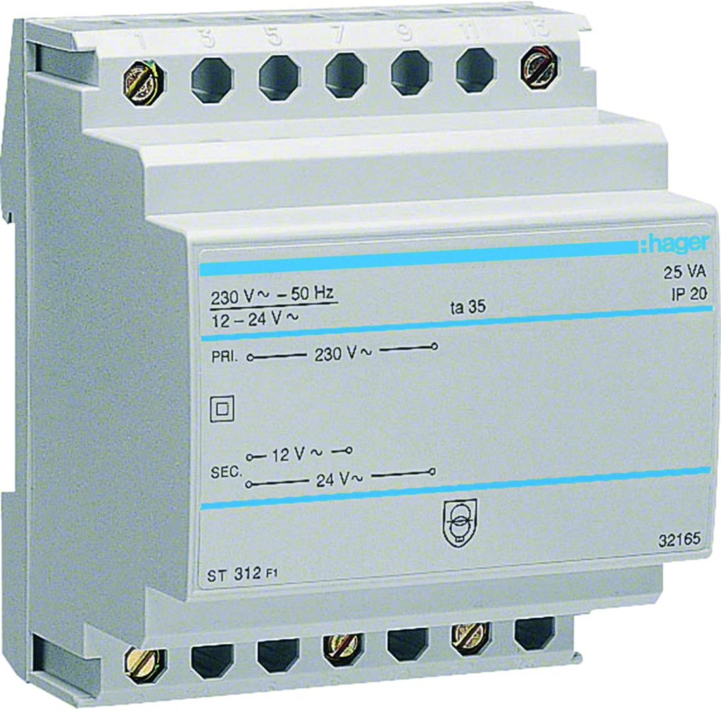 [HAG-ST312] Transformator 220V/12-24V 25VA 4M.