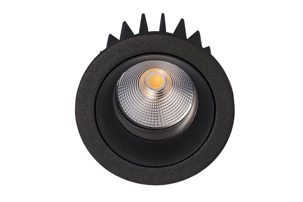 Trend LED Downlight Rond zwart- 9W/514lm/500mA/2700K incl. driver