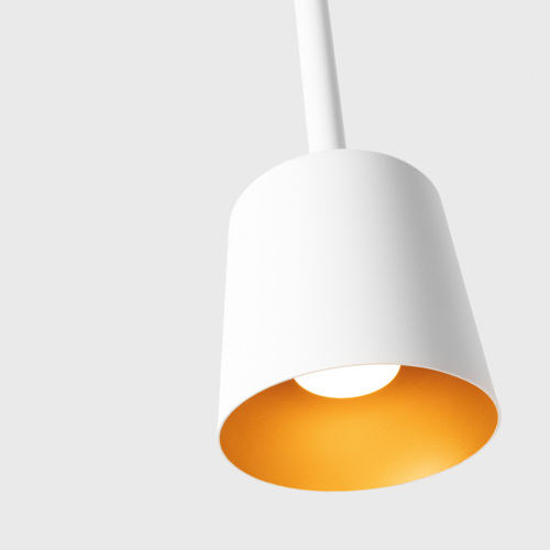 [MDL-12660089] Tulip Bloom Suspended Surface Power Feed 1x A60 E27 White Structure - Gold Matt