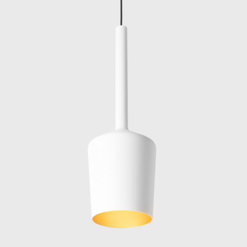 [MDL-12660189] Tulip Blossom Suspended Surface Power Feed 1x A60 E27 White Structure - Gold Matt