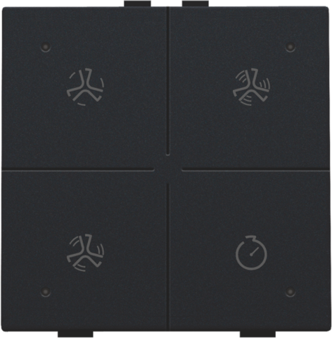 VENTILATIEBEDIENING MET LED, VOOR NIKO HOME CONTROL