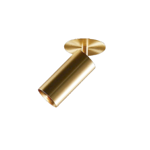 VICTOR C1B Ø9cm (75-80mm) excl driver brushed brass 6W LED 25° 2700K