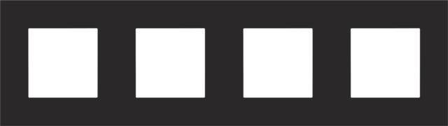 VIERVOUDIGE AFDEKPLAAT MET 71MM CENTERAFSTAND