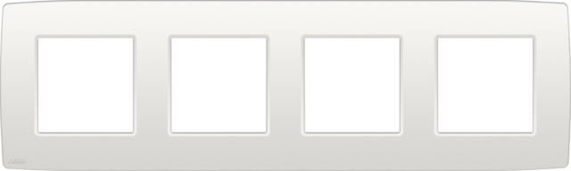 VIERVOUDIGE AFDEKPLAAT MET 71MM CENTERAFSTAND