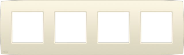 [NIK-100-76400] VIERVOUDIGE AFDEKPLAAT MET 71MM CENTERAFSTAND