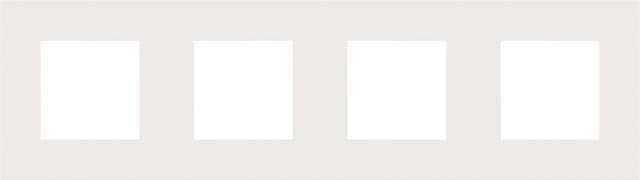 VIERVOUDIGE AFDEKPLAAT MET 71MM CENTERAFSTAND