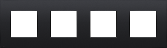 VIERVOUDIGE AFDEKPLAAT MET 71MM CENTERAFSTAND