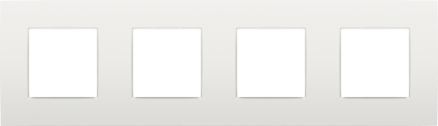 VIERVOUDIGE AFDEKPLAAT MET 71MM CENTERAFSTAND