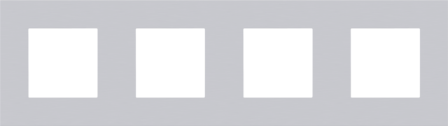 VIERVOUDIGE AFDEKPLAAT MET 71MM CENTERAFSTAND