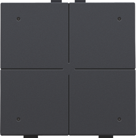 [NIK-122-52204] VIERVOUDIGE DRUKKNOP MET LEDS EN COMFORTSENSOREN