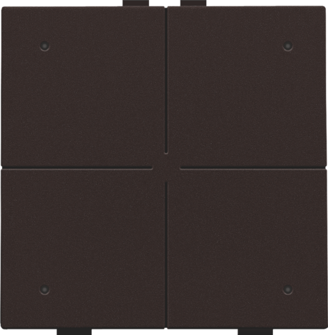 [NIK-124-52204] VIERVOUDIGE DRUKKNOP MET LEDS EN COMFORTSENSOREN