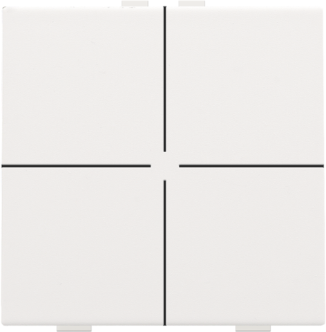 [NIK-154-51004] VIERVOUDIGE DRUKKNOP VOOR NIKO HOME CONTROL