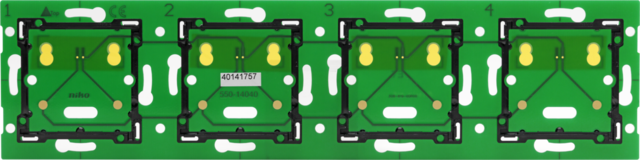 VIERVOUDIGE HORIZONTALE MUURPRINT VOOR NIKO HOME CONTROL