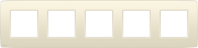 VIJFVOUDIGE AFDEKPLAAT MET 71MM CENTERAFSTAND