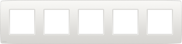 VIJFVOUDIGE AFDEKPLAAT MET 71MM CENTERAFSTAND