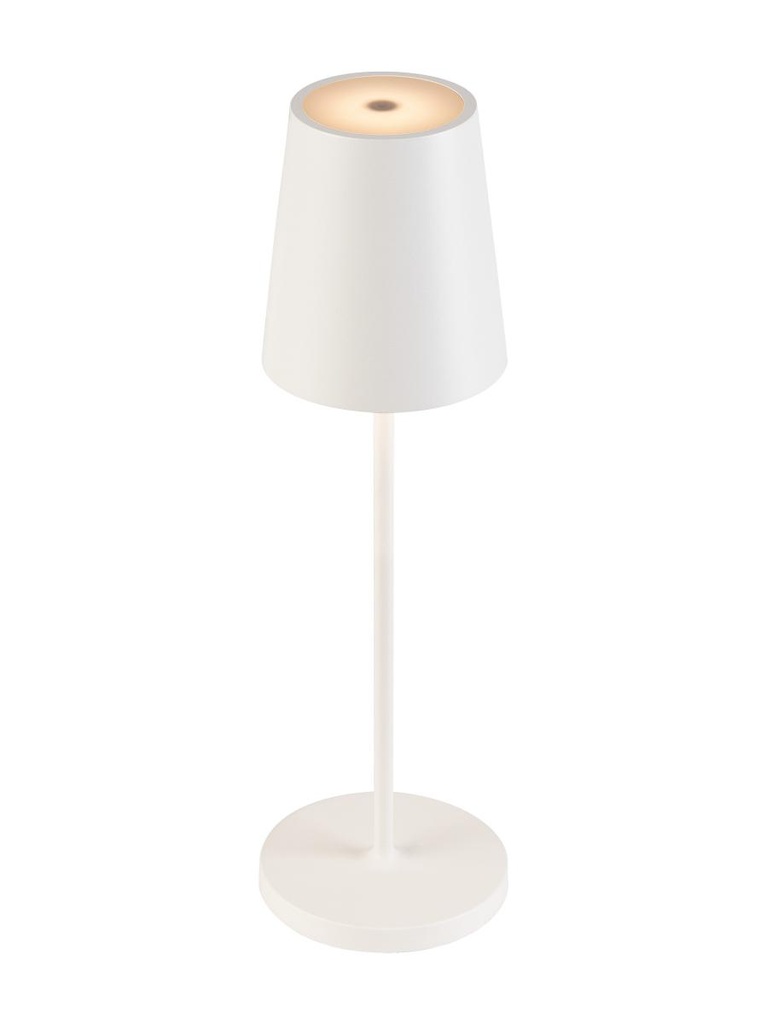 VINOLINA TWO, tafellamp, accu, IP65, 2200/2700/3000K, TOUCH, wit