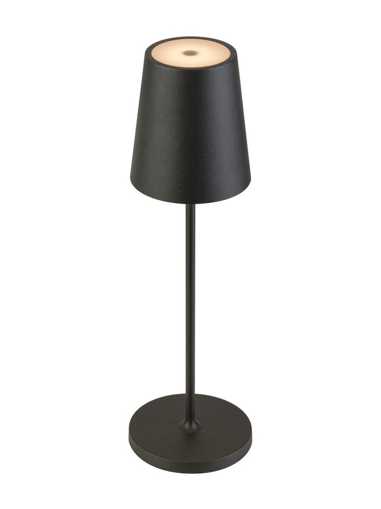 VINOLINA TWO, tafellamp, accu, IP65, 2200/2700/3000K, TOUCH, zwart