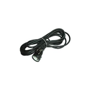 Verlengsnoer - 2P+A mannelijk - 2P+A vrouwelijk - 3G1,5-H05VVH-F - Zwart - 3m