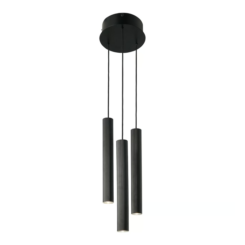 [NDL-2412123003] Vico 5 - 3-Hanglamp - Zwart - 3xGU10
