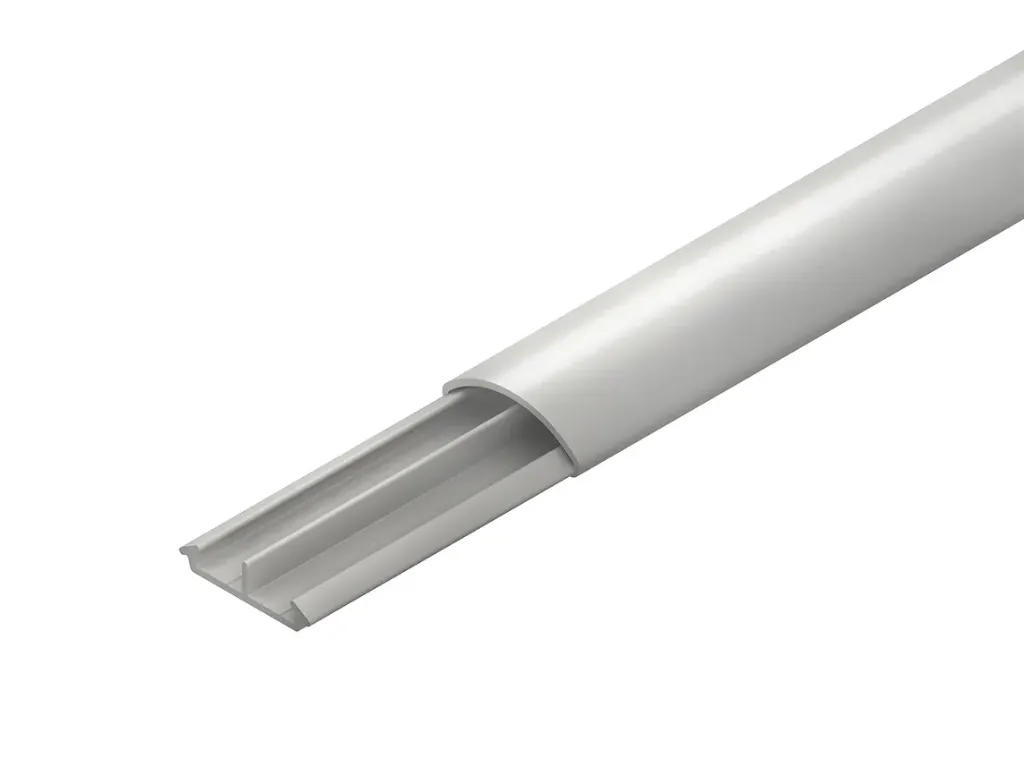 [KHN-BDK1035.1] Vloerkanaal 10x35mm + 1 scheidingsschot. L=2m, PVC in RAL 7030