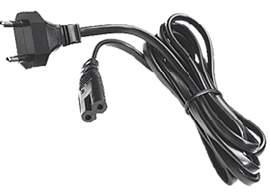 [ELI-37004] Voedingskabel - 2P mannelijk - C7 2P vrouwelijk - 2 x 0,75mmý - H03VV-F-Zwart