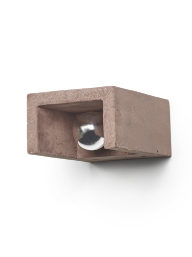 [SER-B7224002-310] WALL LAMP BLOCK DARK RED