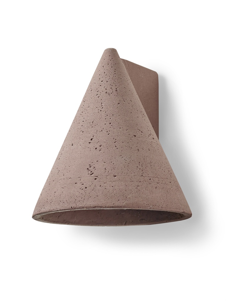 WALL LAMP CONE DARK RED