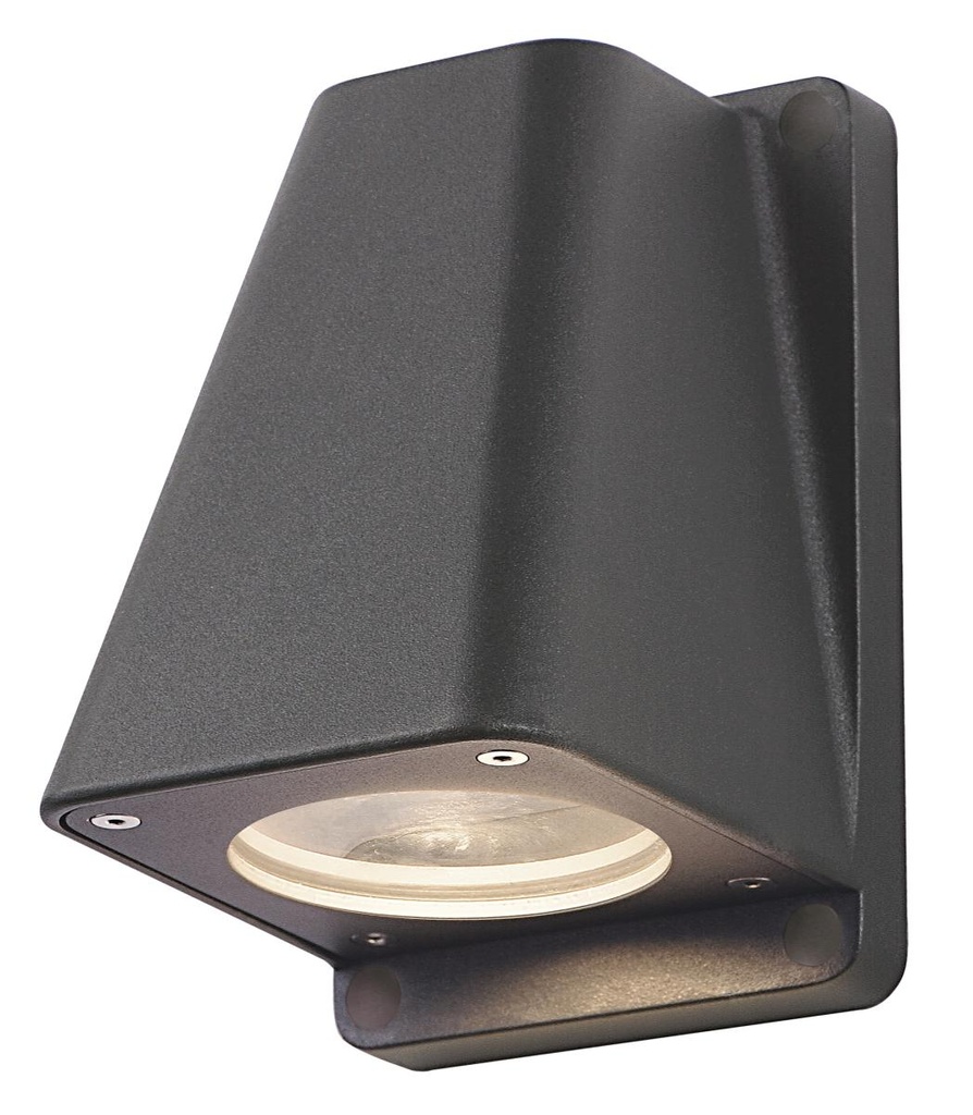 WALLYX, outdoor wandarmatuur, QPAR51, IP44, antraciet, max. 50W