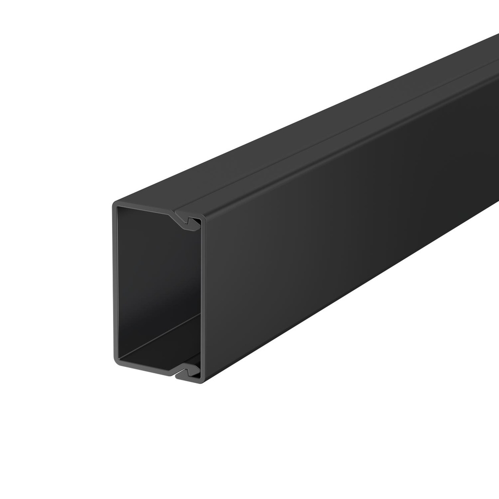 [OBO-6026488] Wand- en plafondkanaal zwart met bodemperforatie