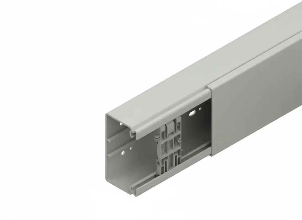 [KHN-HKL60190.1] Wandkanaal, PVC, RAL 7030. 60x190mm, L=2m