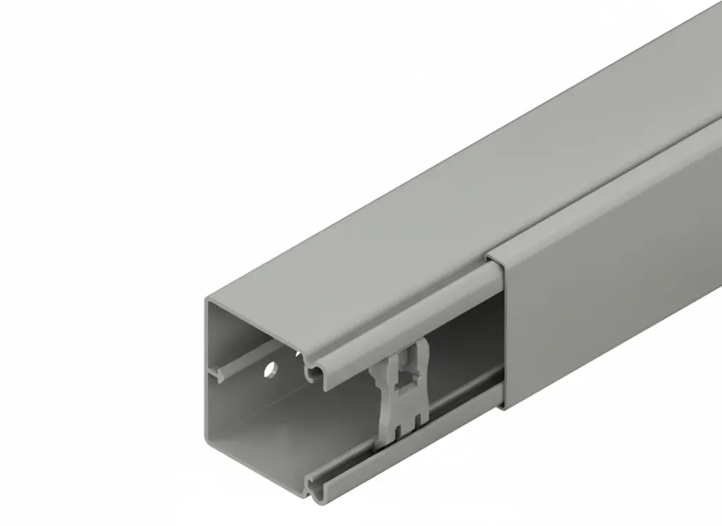 [KHN-HKL6060.1] Wandkanaal, PVC, RAL 7030. 60x62mm, L=2m