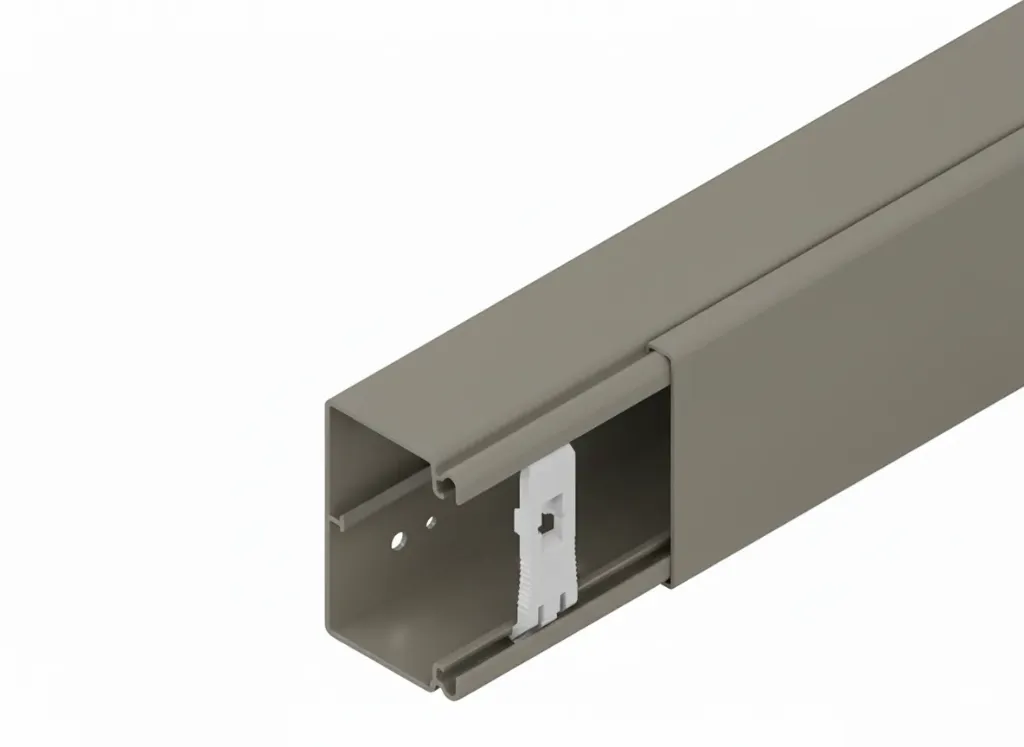 [KHN-HKL6090.1] Wandkanaal, PVC, RAL 7030. 60x88mm, L=2m