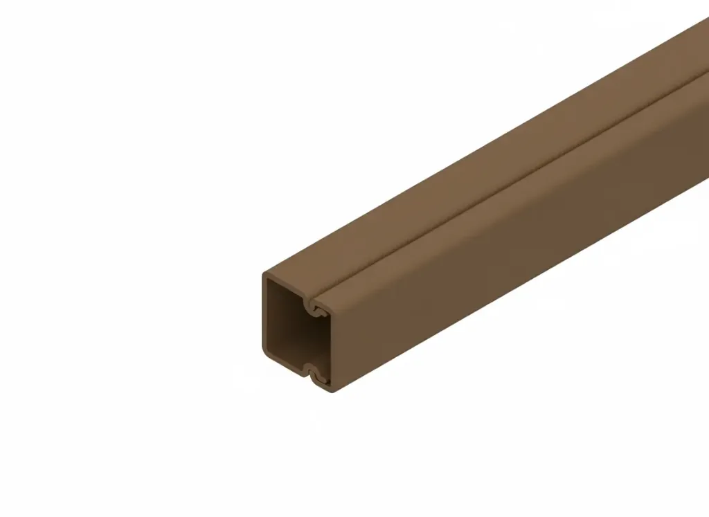 [KHN-HKL1515.5] Wandkanaal, PVC, RAL 8014. 15x15mm, L=2m