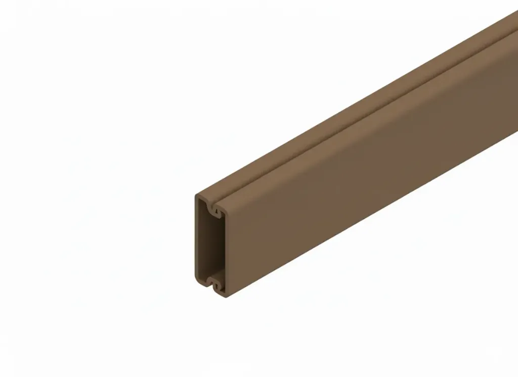 [KHN-HKL1022.5] Wandkanaal, PVC, RAL 8014. 9,5x21,5mm, L=2m