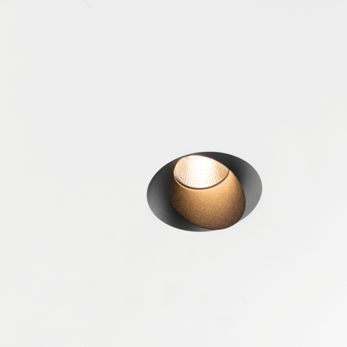 Wink Recessed 82 1x IP54 LED 2700K Medium DE Black Structure