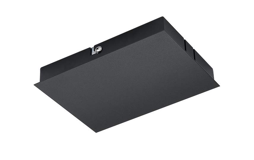 ZIP 230V plafonddoos voor voeding zwart