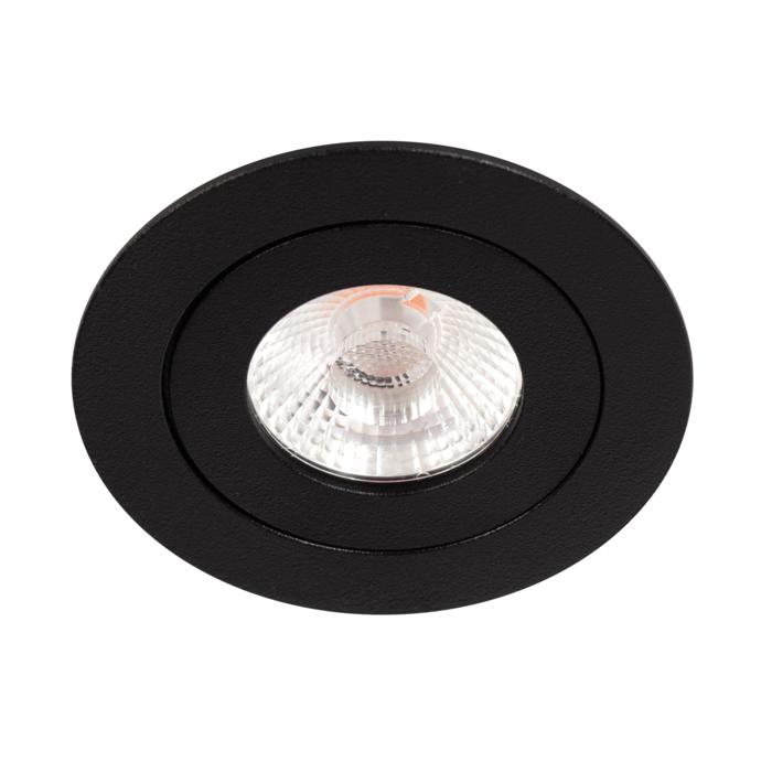 ZITA inbouwspot - rond - vast - zonder LED driver wit textuur