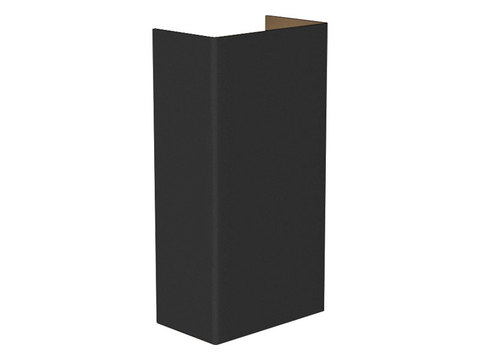 Zwarte Wandlamp 2000°K-3000°K AC230V 2x3W dimbaar IP20