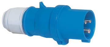 [DEM-2138] cee stekker 32A 2P+A 230V IP44, quick-connect+ multi grip