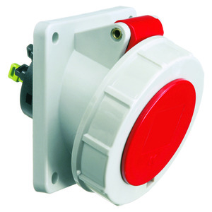 [DEM-12817] inbouw cee stopcontact 16A 3P+N+A 400V IP67, quick-connect