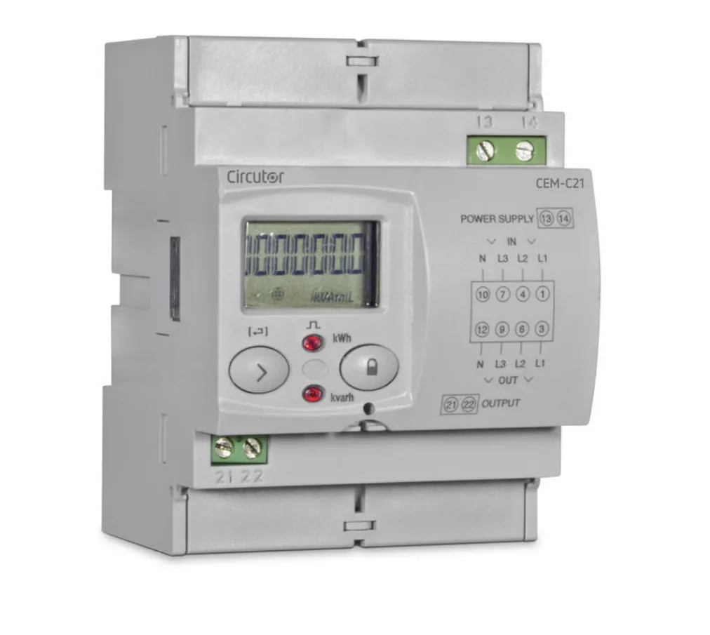 [ELT-CEM-C21-T1-MID Q4] kWh-teller 3fazig 65A direct Us:230V geijkt