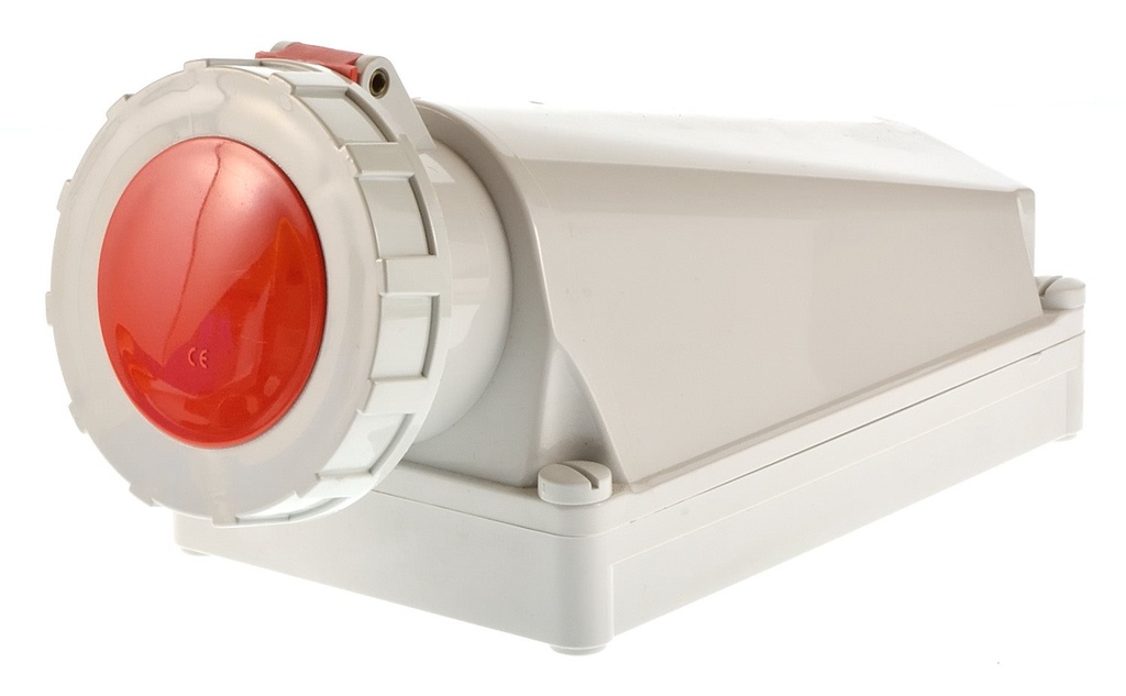 [DEM-11447] opbouw cee stopcontact 125A 3P+N+T 400V IP67, kooiklem bevestiging