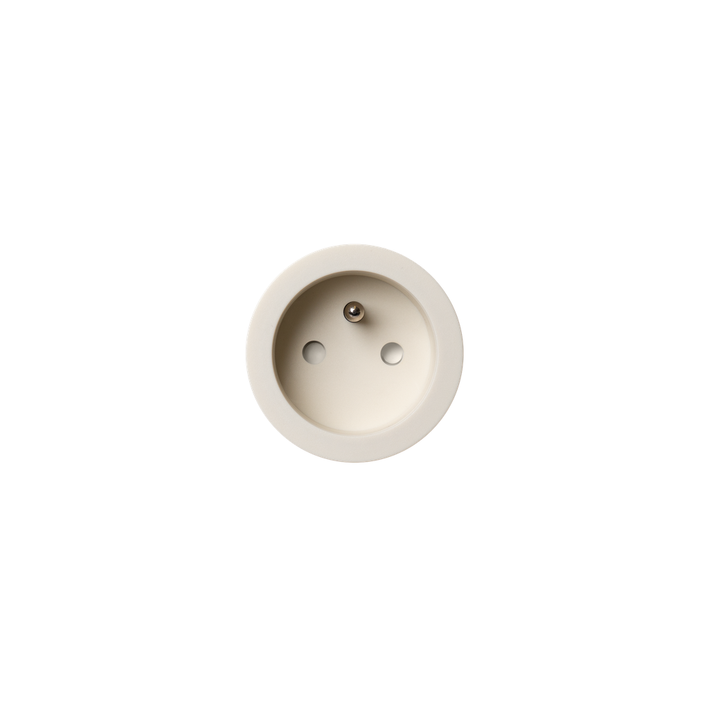 [RND-8800-2227] rond 2.0 | retro / easy / backfit socket type E - small trim - basic cream