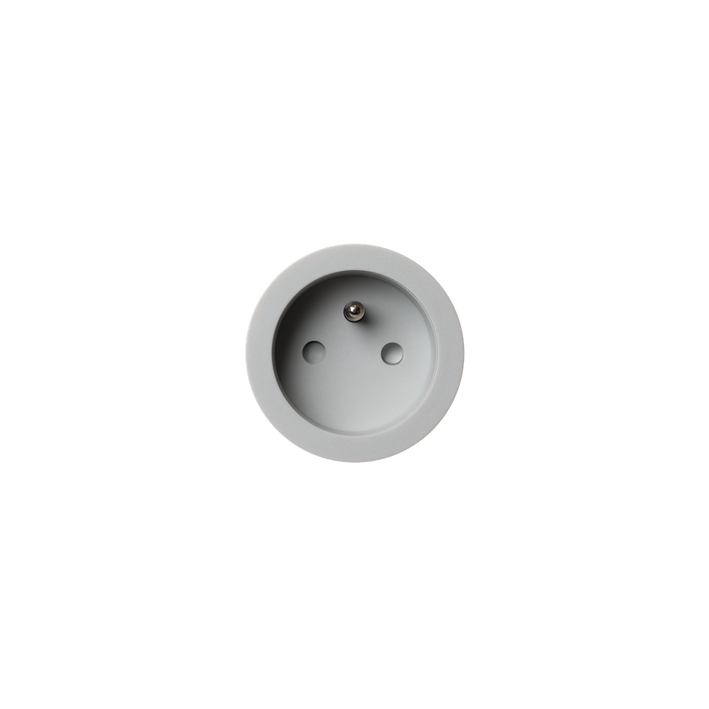 [RND-8800-2228] rond 2.0 | retro / easy / backfit socket type E - small trim - basic grey