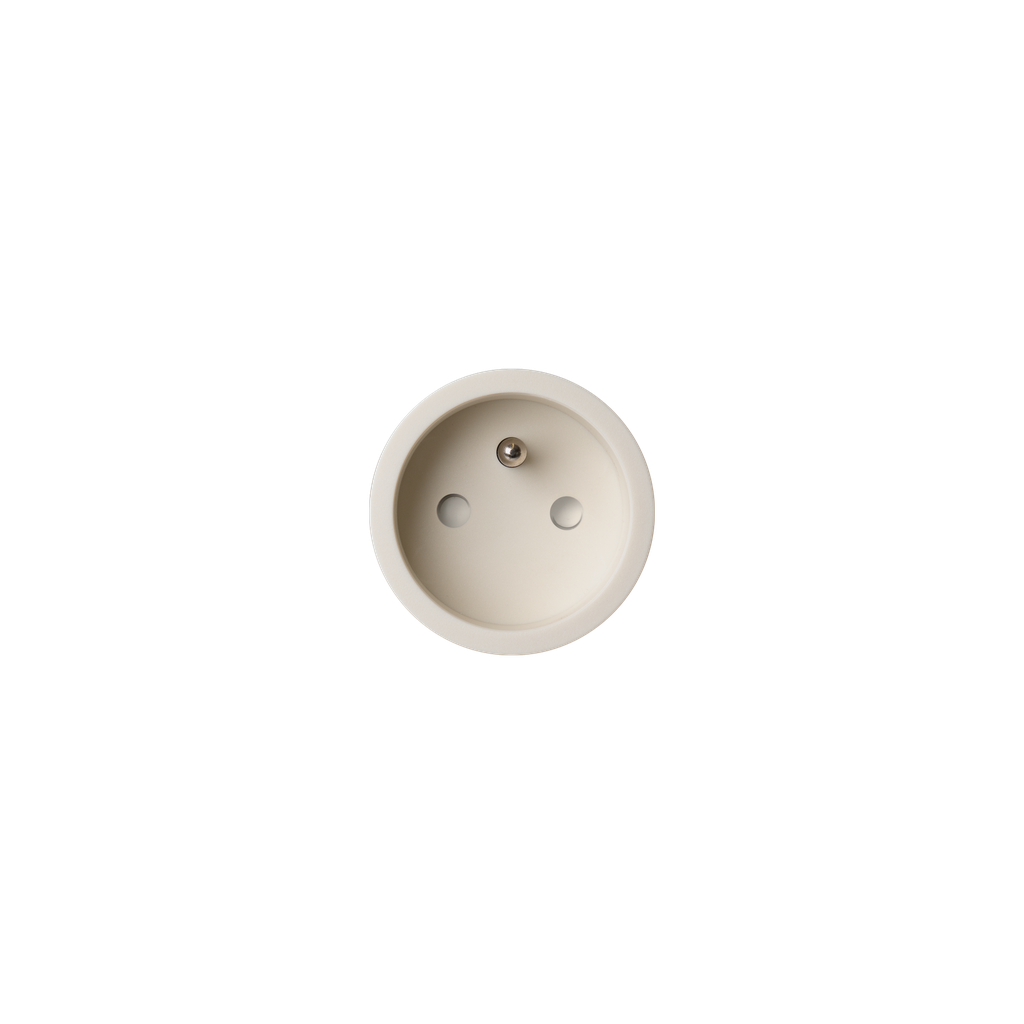 [RND-8800-2225] rond 2.0 | retro / easy / backfit socket type E - trimless - basic cream