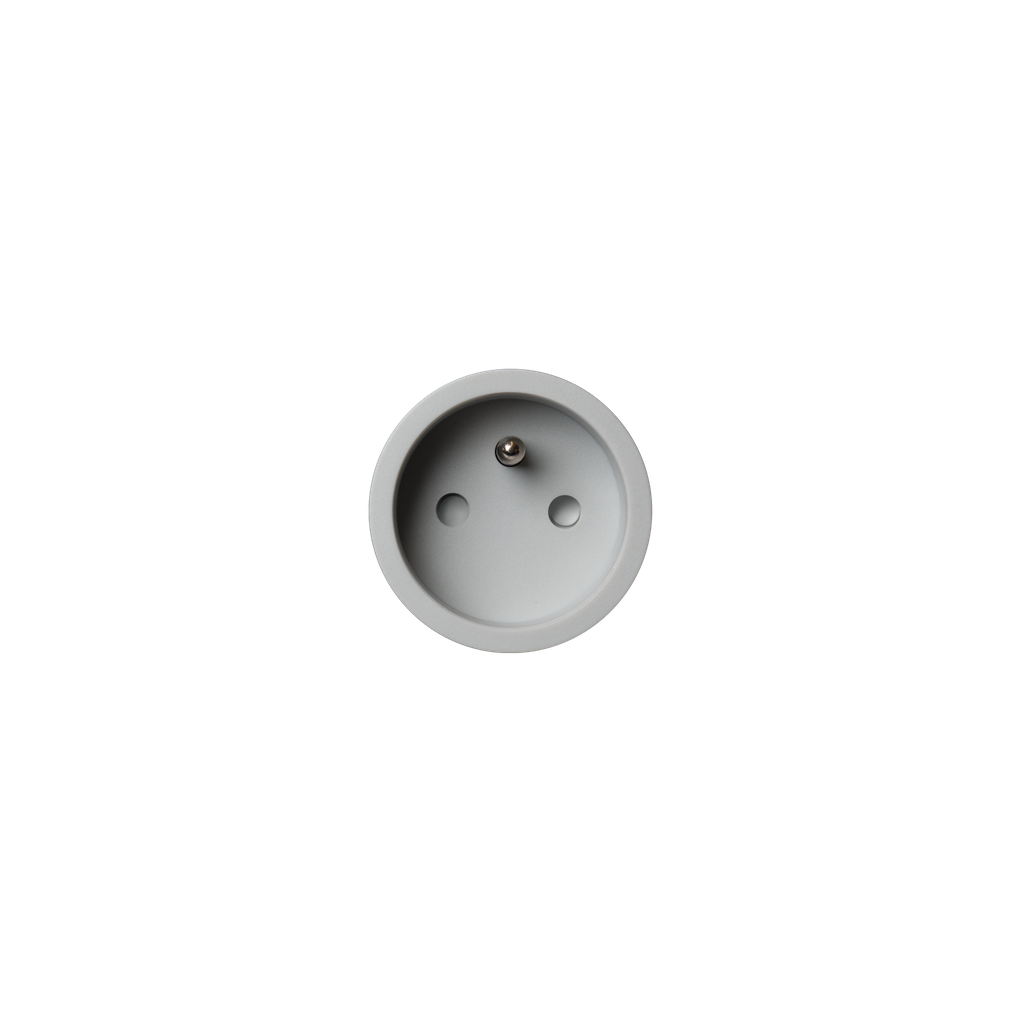 [RND-8800-2226] rond 2.0 | retro / easy / backfit socket type E - trimless - basic grey