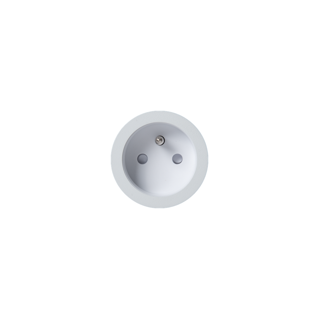 [RND-8800-2055] rond 2.0 | retrofit / easyfit / backfit socket module type E - small trim - white alu
