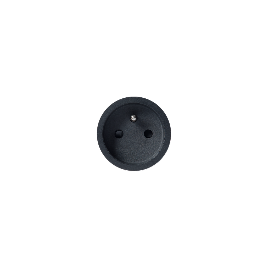 [RND-8800-2022] rond 2.0 | retrofit / easyfit / backfit socket module type E - trimless - black ano