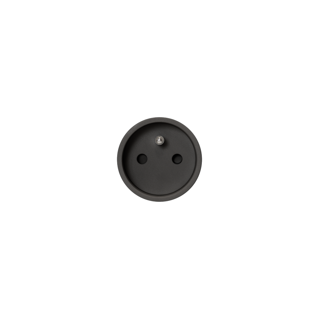 rond | unifit socket Ø45 hardwired - type E - black