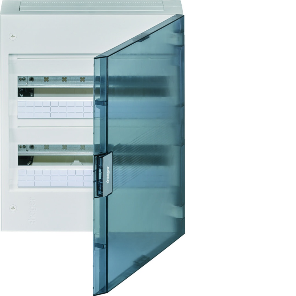 [HAG-VB218R] vega verdeelkast 2R. 36M. - doorzichtige deur